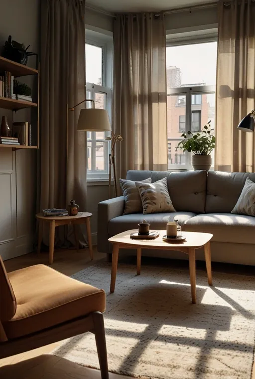 3. Compact Coffee Table with Hidden Storage