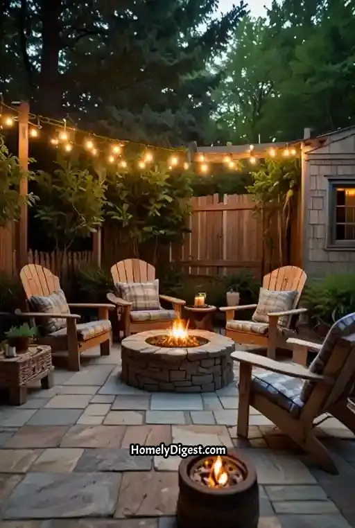 10. Rustic Patio with Stone Accents