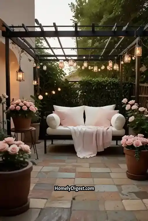 11. Romantic Patio with Canopy