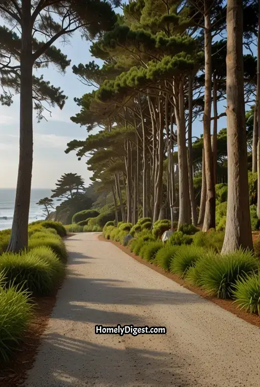 12. Coastal Tree-Lined Driveway with Sea Breeze