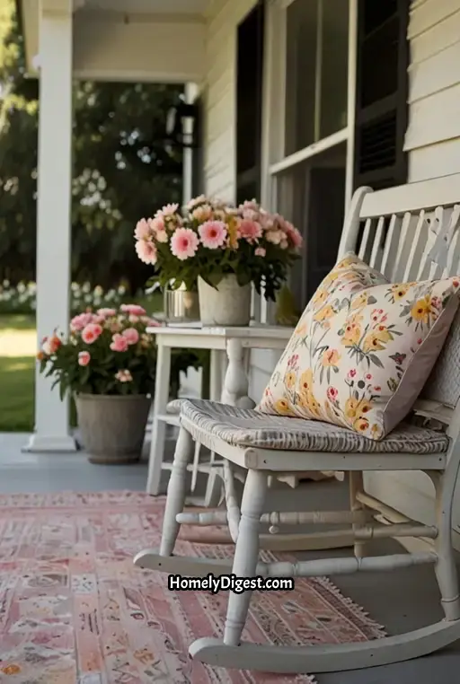 12. Whitewashed Furniture and Soft Florals