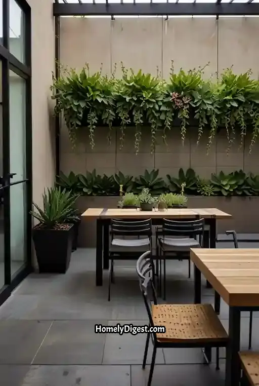 13. Urban Patio with Metal Accents
