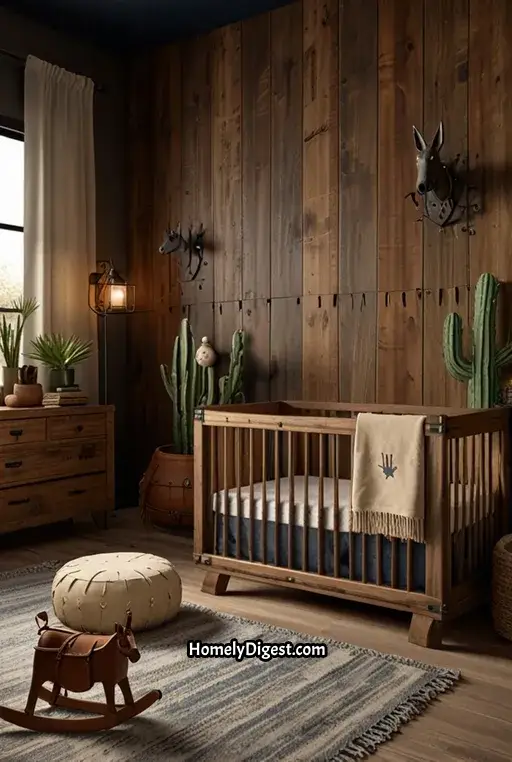 13. Wild West Themed Boy Nursery