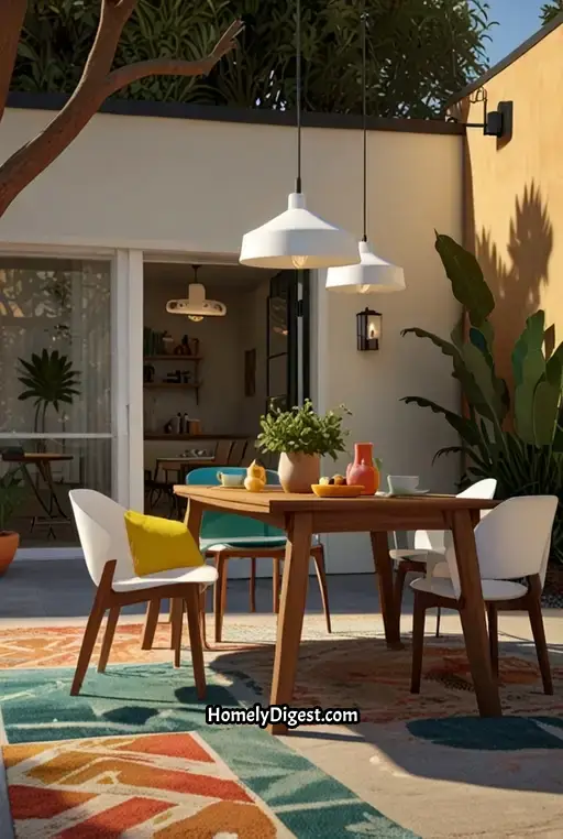 14. Mid Century Modern Outdoor Dining