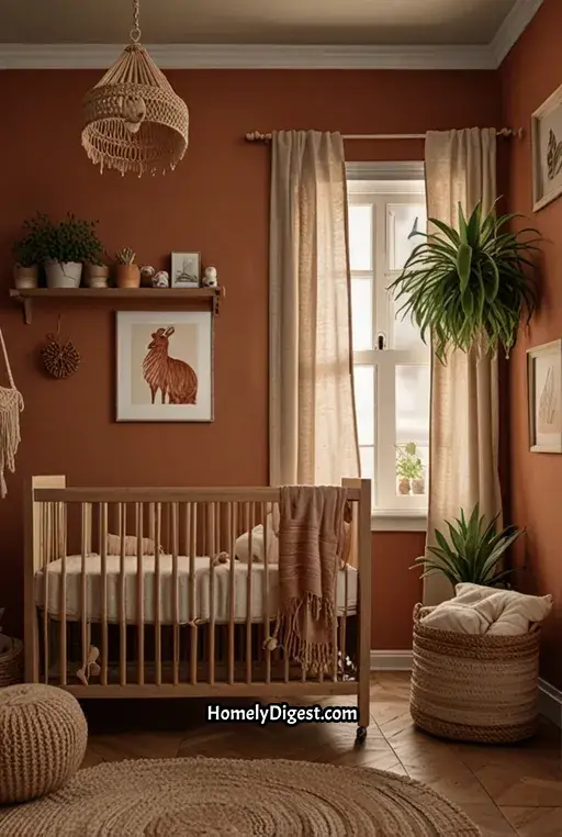 17. Warm and Earthy Terracotta Nursery
