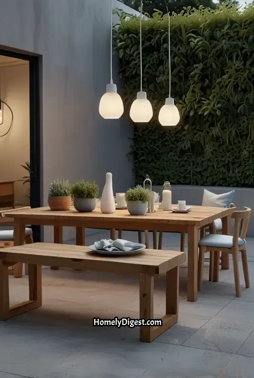 19. Scandinavian Inspired Outdoor Dining
