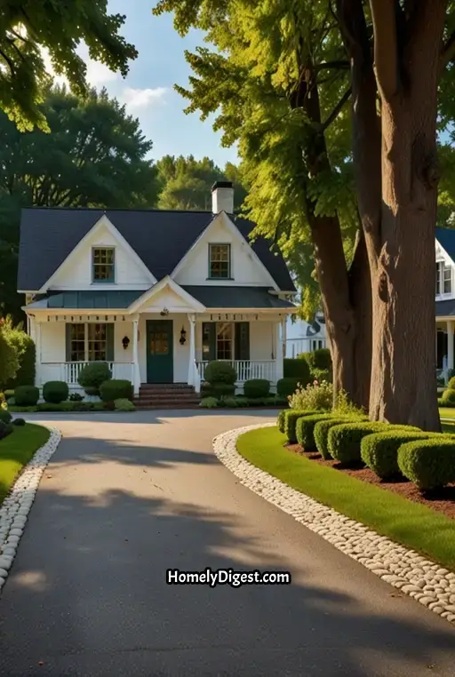 2. Classic White Picket Fence and Lush Green Trees