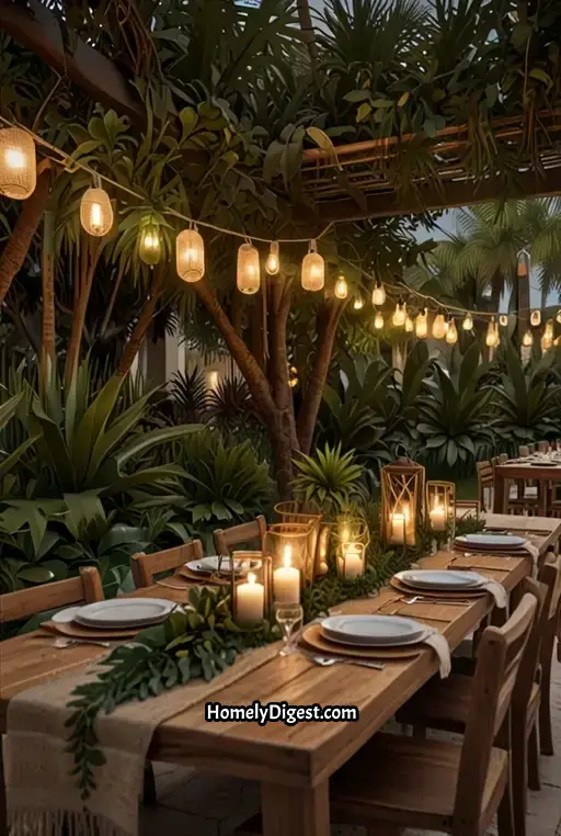 20. Boho Dining with Earthy Tones and Natural Decor