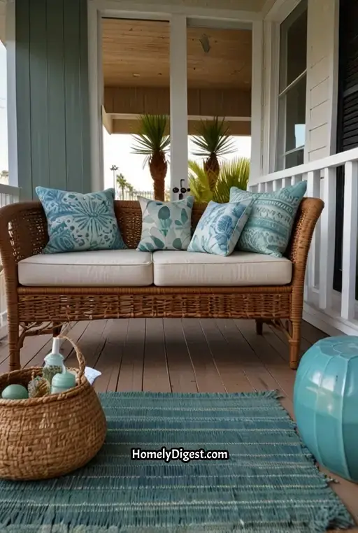 20. Coastal Vibes and Sea Glass Decor