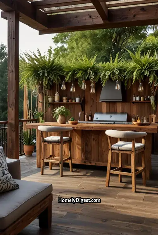 21. Boho Deck with Outdoor Kitchen and Bar