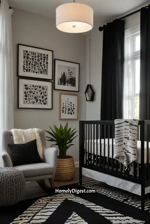 3. Gender Neutral Monochrome Nursery