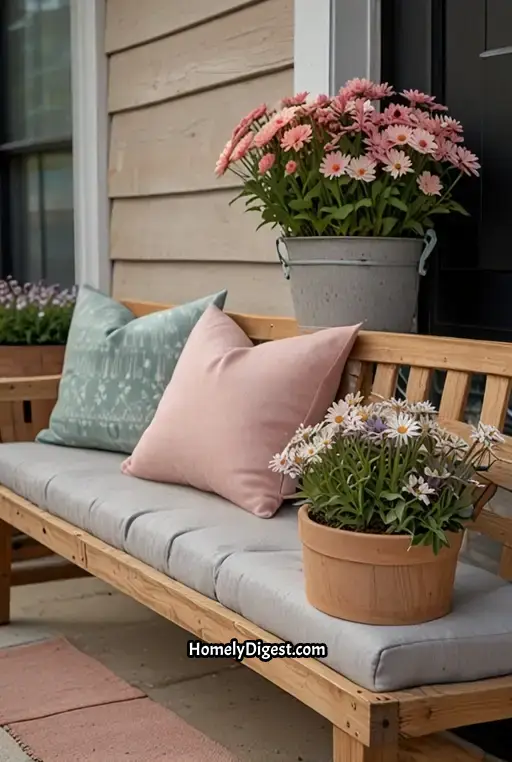 4. Soft Pastel Pillows and Throws