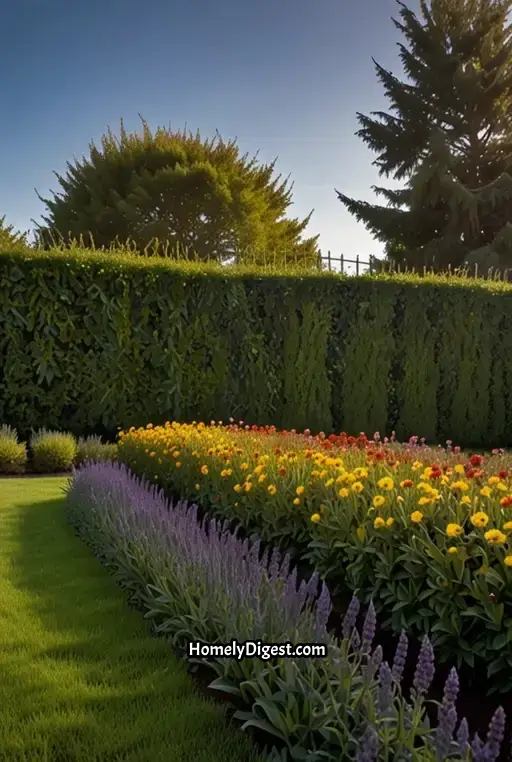 8. Privacy Hedge with Lush Greenery