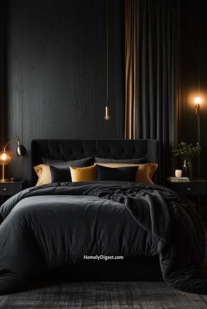 10. Dark Curtains for a Dramatic Look