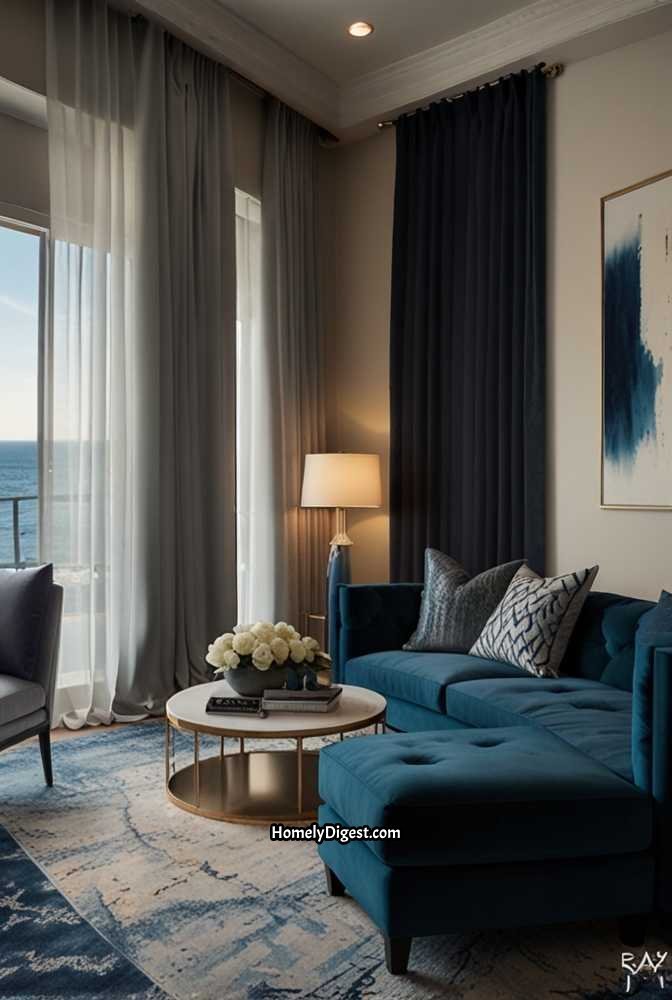 12. Ombre Curtains for a Subtle Gradient Effect