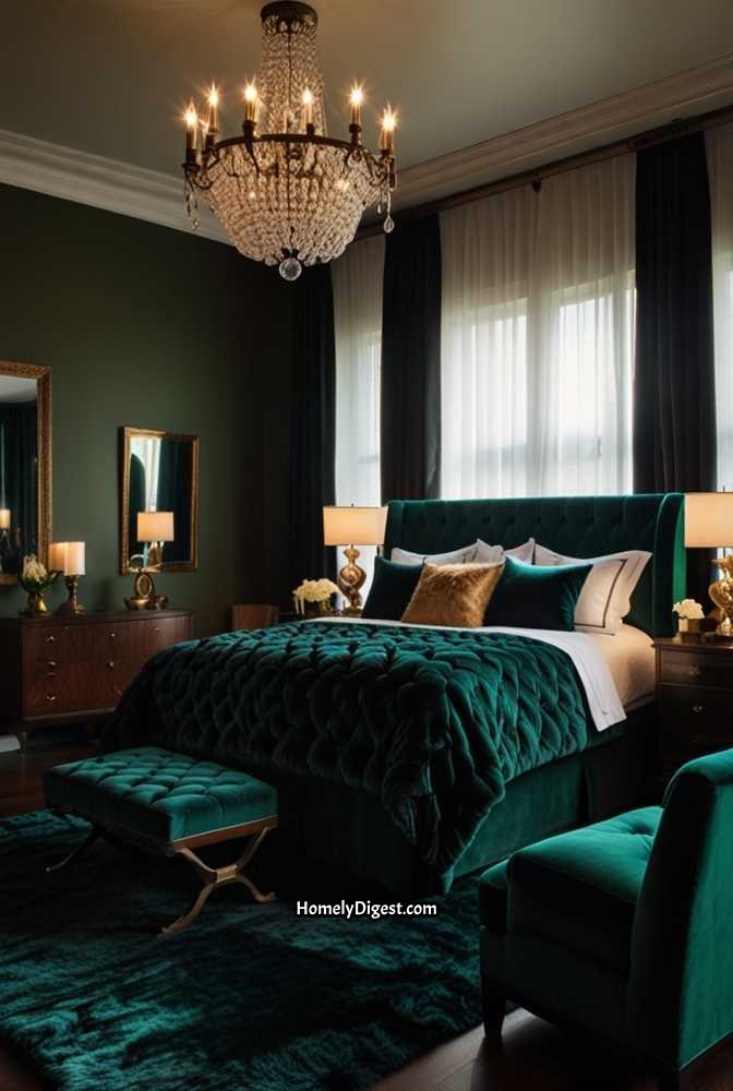 16. Velvet Curtains for a Luxurious Feel