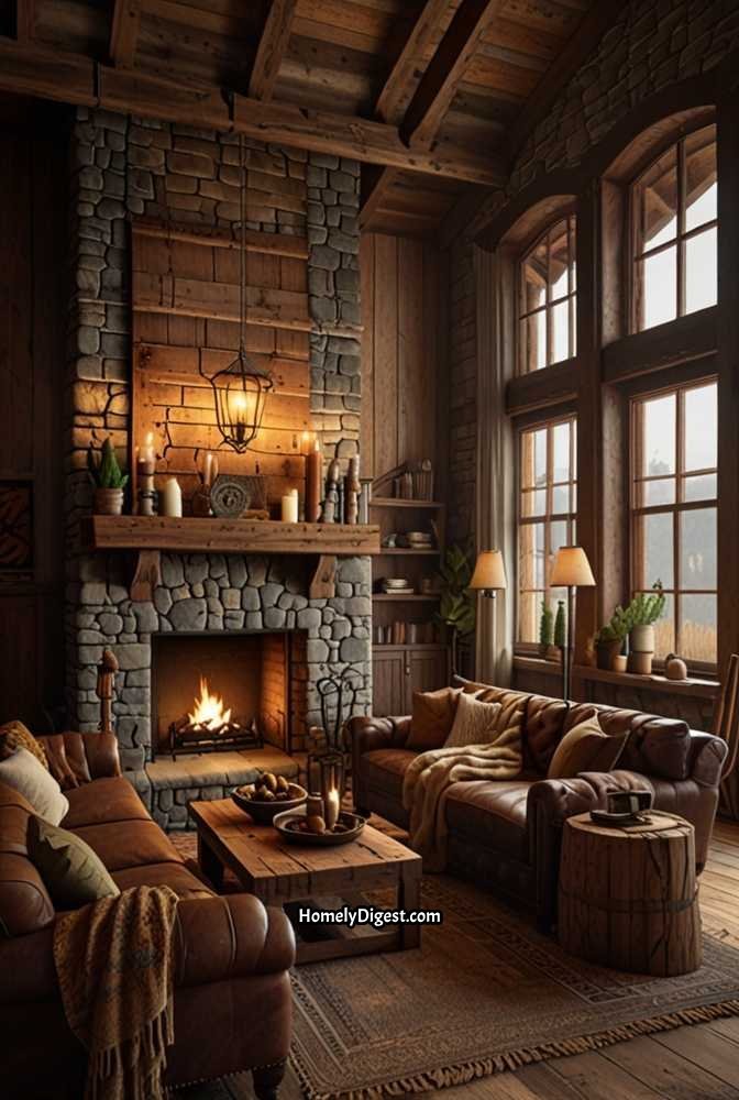 20. Reclaimed Wood Ceiling for a Rustic Touch