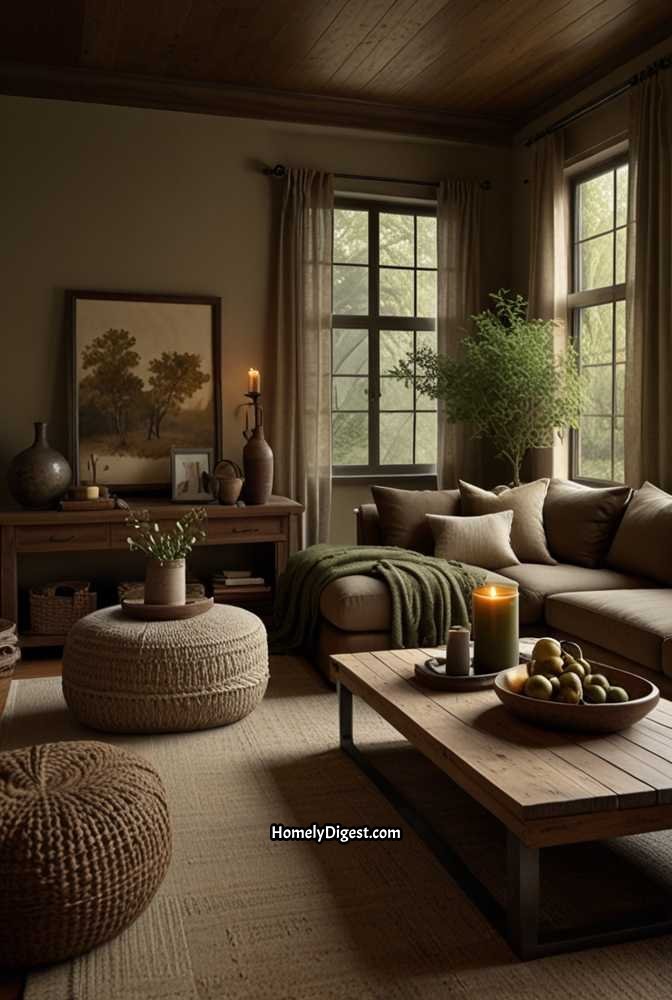 22. Cozy Earthy Retreat