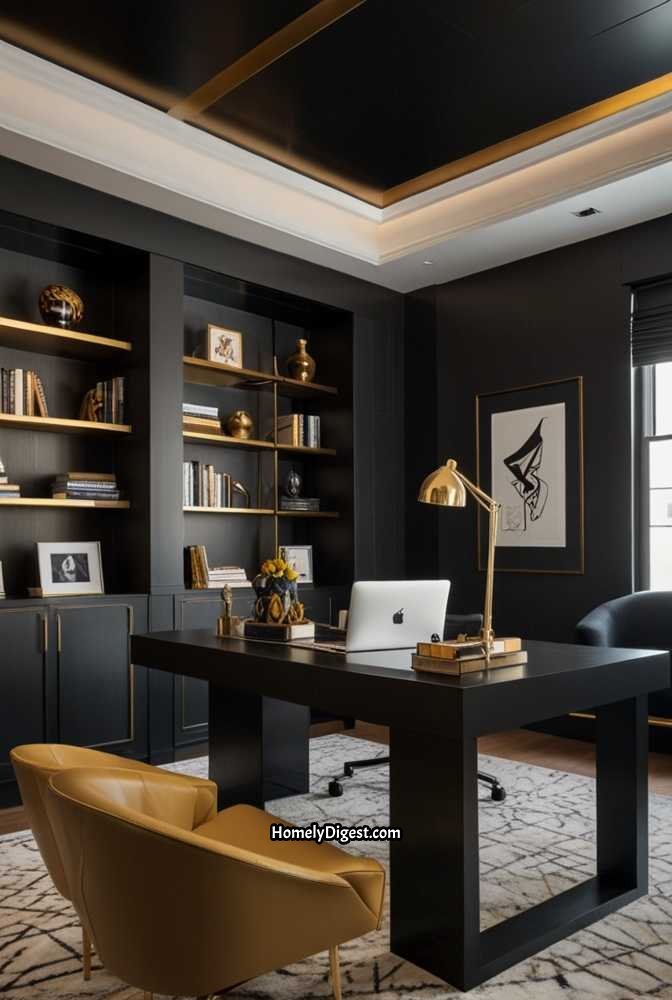 23. Geometric Panel Ceiling for a Modern Twist
