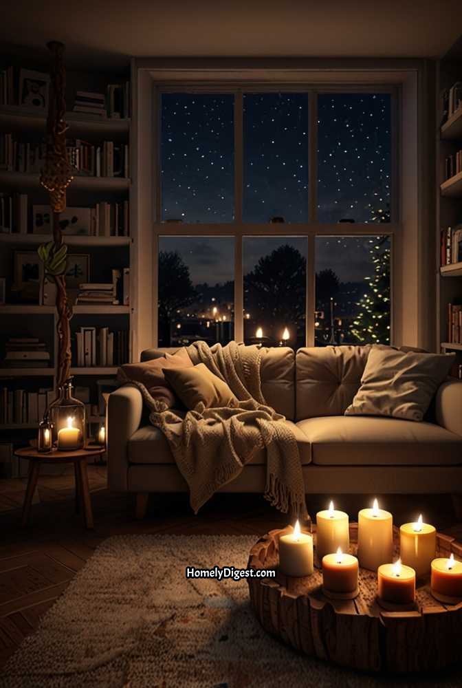 25. Cozy Candlelit Ambiance