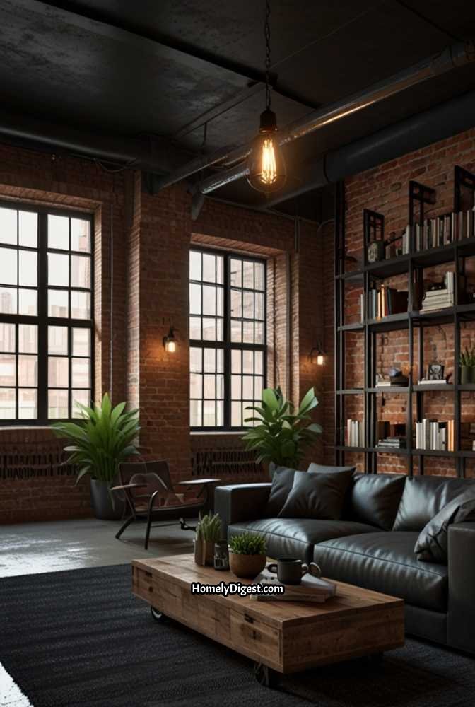5. Industrial Loft Comfort
