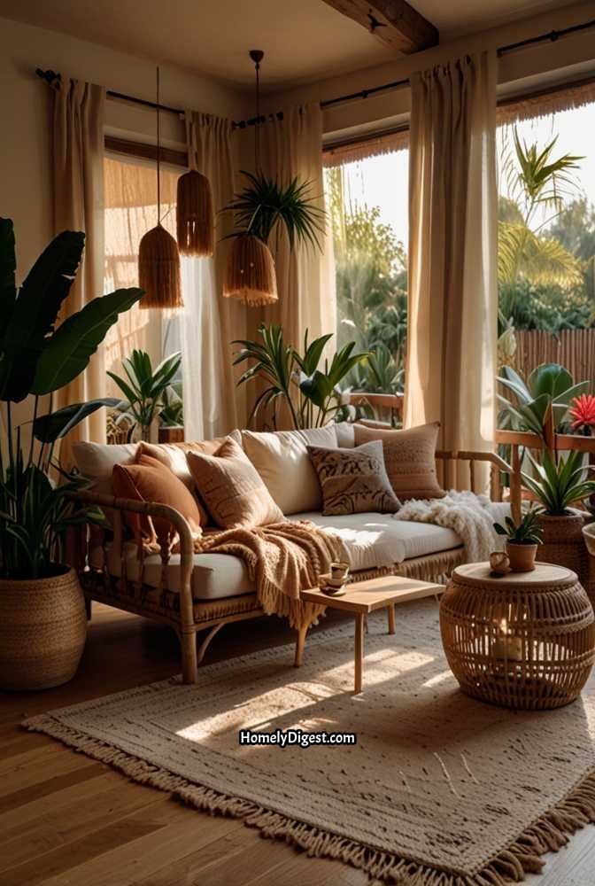 7. Tassel-Trimmed Curtains for a Boho Vibe