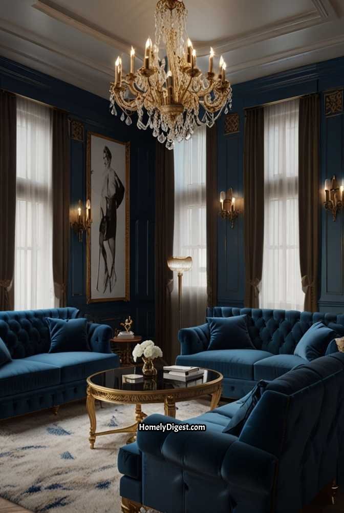 9. Grand Classical TV Wall with Molded Panels