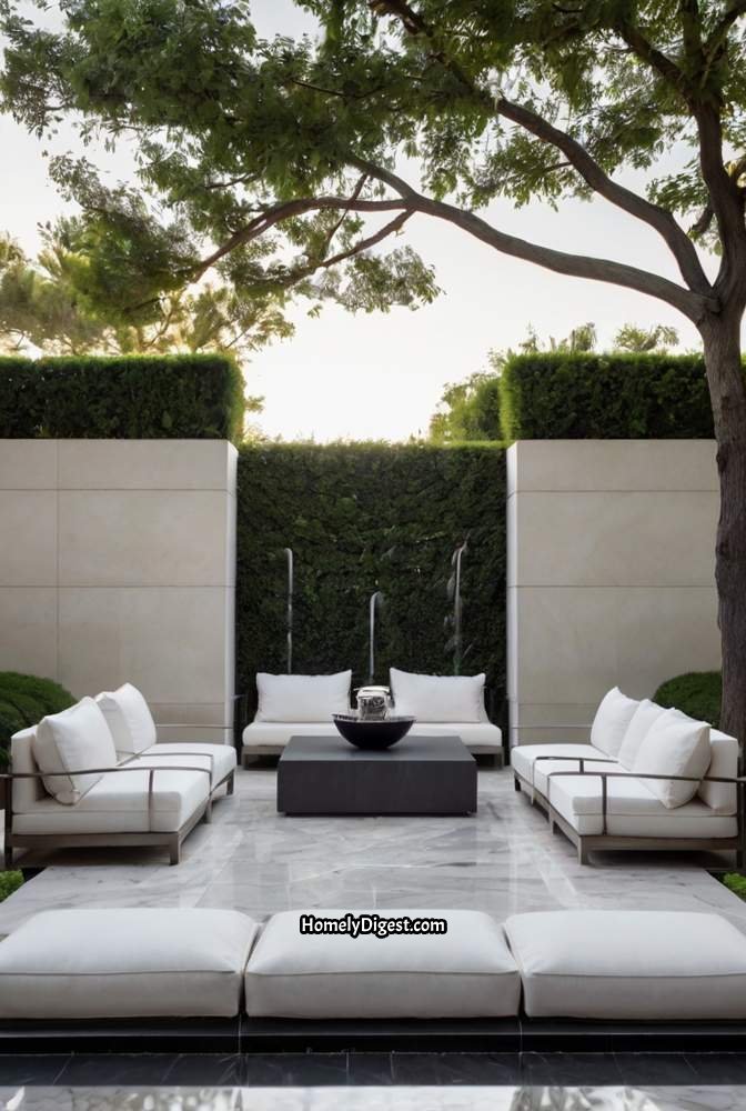 4. Elegant Patio with Marble Pavers