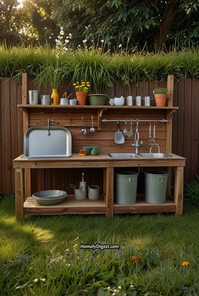 6. Dual Level Mud Kitchen with Water Dispenser 1