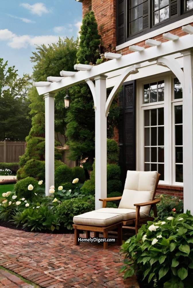 7. Patio with Brick Pavers in a Basketweave Pattern