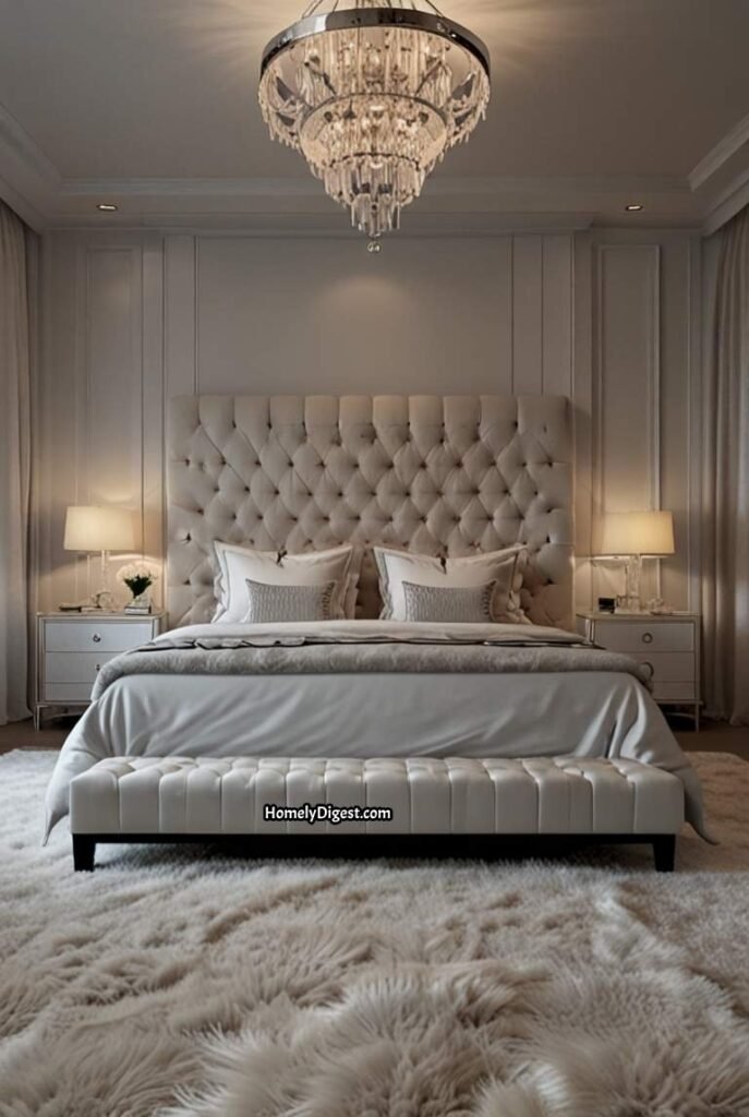 10. Luxurious All White Bedroom with Plush Textures 1