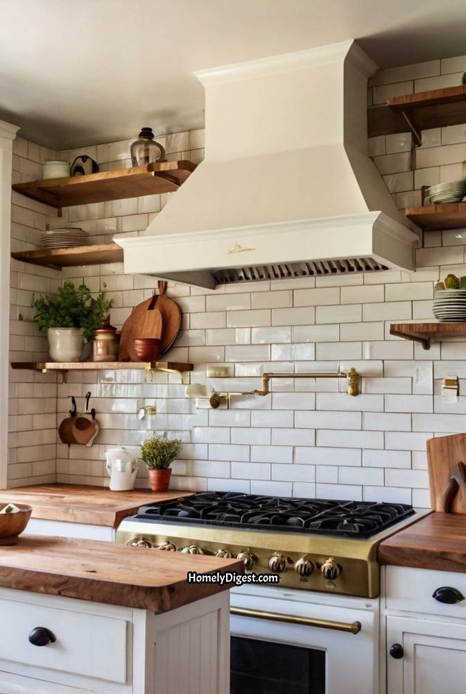 13. Farmhouse Kitchen with a Vintage Stove 1
