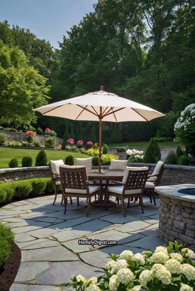 15. Patio with Bluestone Pavers for a Classic Look 1