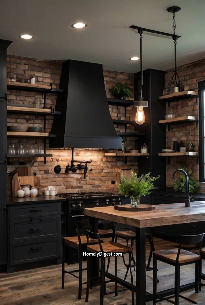 17. Modern Farmhouse Kitchen with Industrial Touches 1