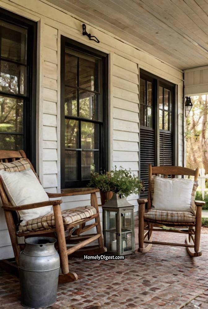 9. Classic Farmhouse Porch with Swinging Barn Doors 1